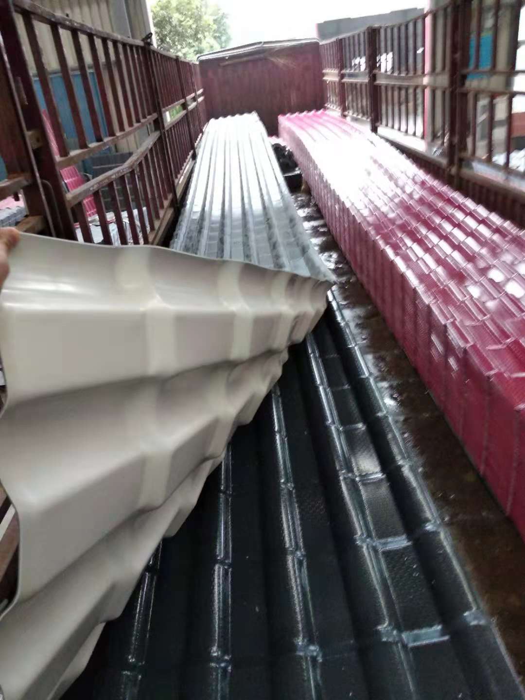 新合成樹脂瓦 新農(nóng)村 新美景
